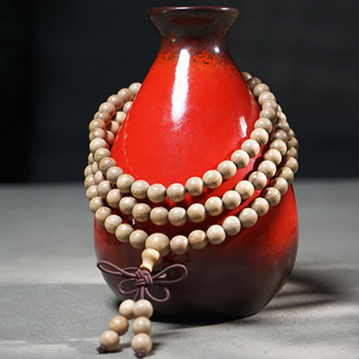 Buddha Stones 天然樟脳材製パーシビアランス108マーラー数珠 - image 4