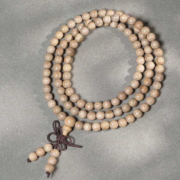 Buddha Stones 天然樟脳材製パーシビアランス108マーラー数珠 - 6mm - image 0