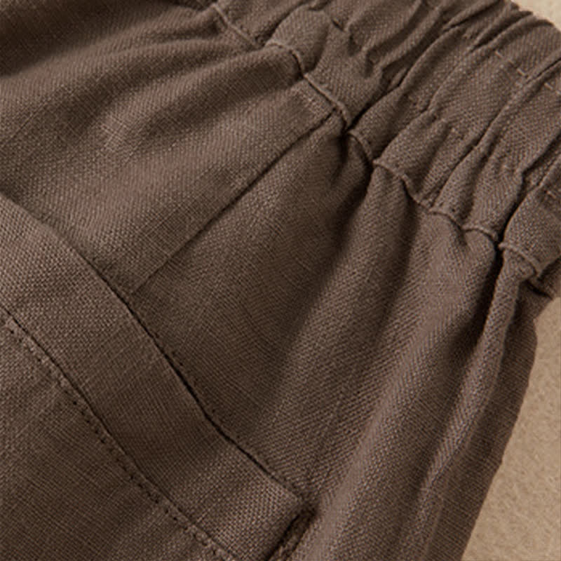 Buddha Stonesカジュアル 無地 レディース ワイドレッグパンツ ポケット付き - image 17
