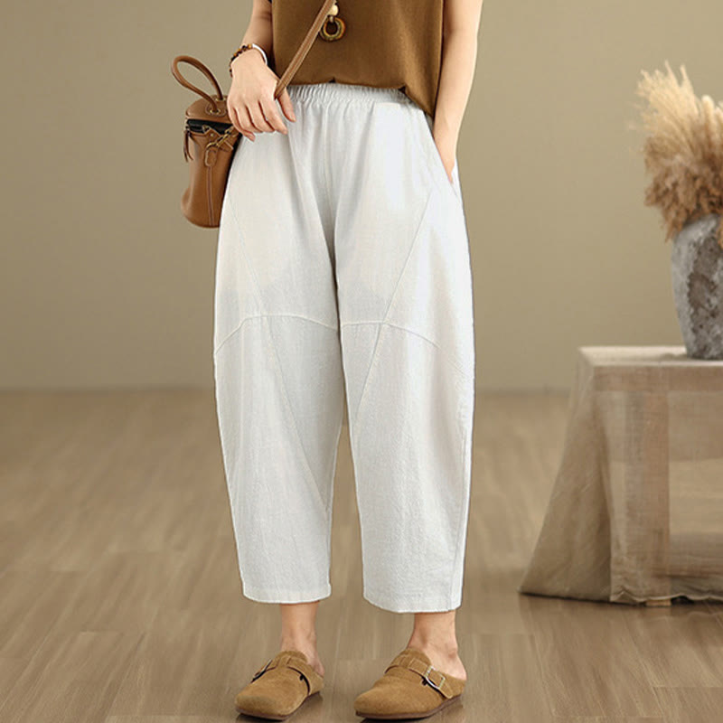 Buddha Stonesスプリング 7-8丈 無地 レディース ハーレムパンツ ポケット付き - image 24