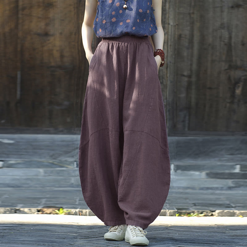 Buddha Stonesパンツ ハーレムパンツ ゆったりとした禅ヨガ太極拳 レディースパンツ - image 6