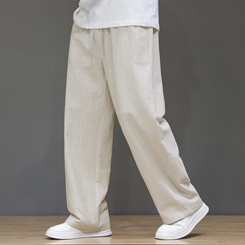 Buddha Stonesメンズ 夏用ストレートレッグパンツ（ポケット付き） - リネン - US/UK/AU46、 EU56 (5XL) - image 11