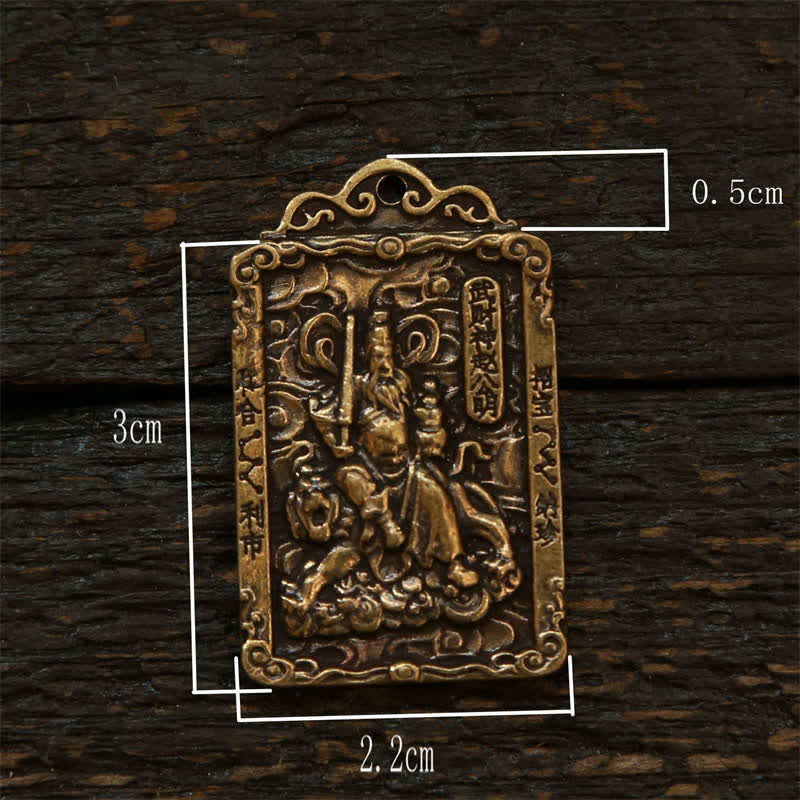 Buddha Stones 銅製の中国十二支五帝コイン入りひょうたん型キーホルダー - image 21