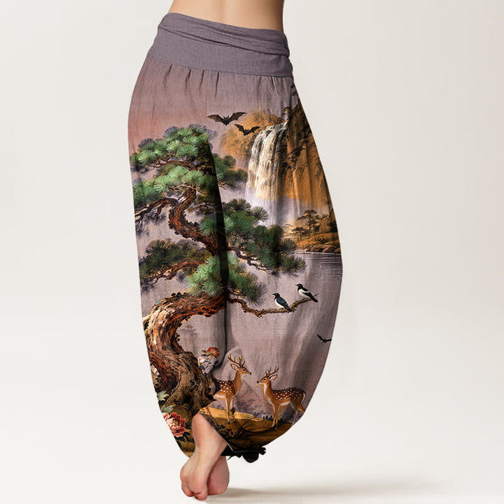 Buddha Stones コットンマウンテン パインディア柄 レディース ゴムウエスト ハーレムパンツ - image 7