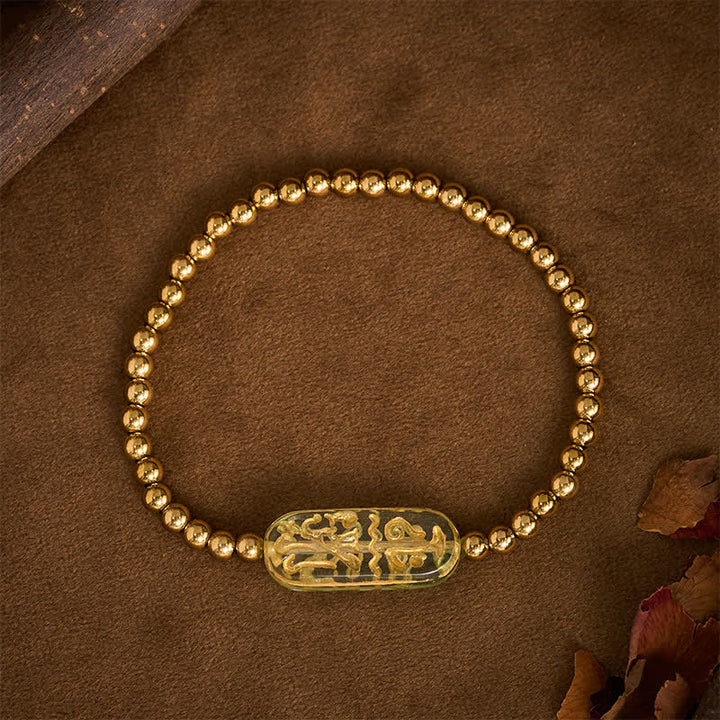Buddha Stones チタンスチール リウリ・オーム・マニ・パドメ・フム刺激ブレスレット - image 15