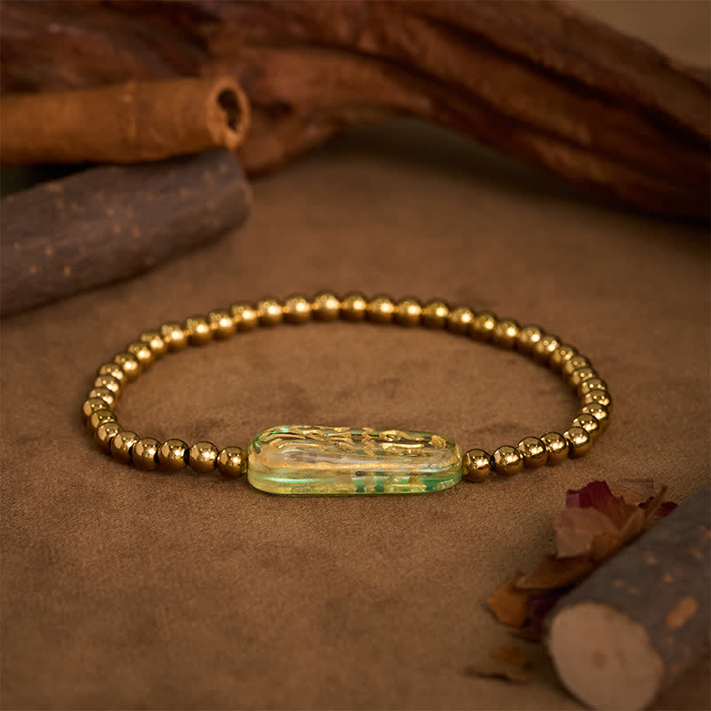 Buddha Stones チタンスチール リウリ・オーム・マニ・パドメ・フム刺激ブレスレット - image 14
