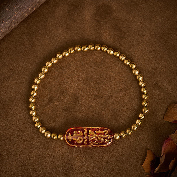 Buddha Stones チタンスチール リウリ・オーム・マニ・パドメ・フム刺激ブレスレット - image 9