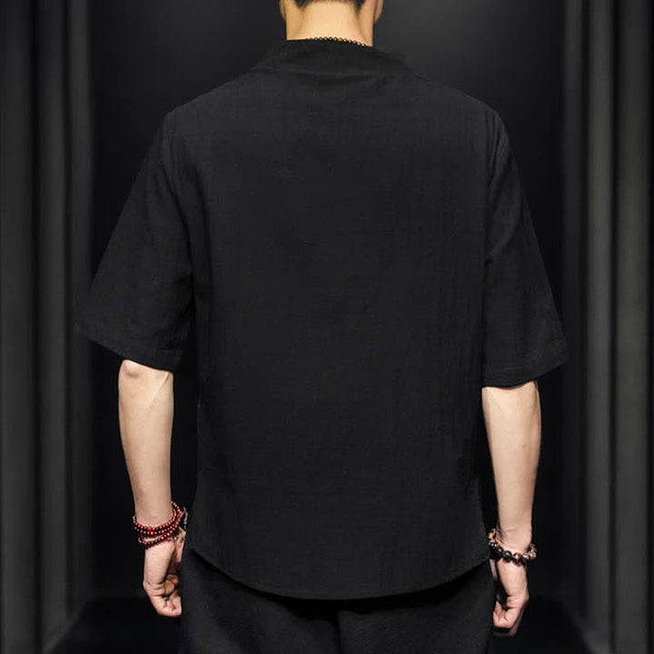Buddha Stonesカジュアル サマー ハーフスリーブシャツ メンズ 半袖シャツ - image 10