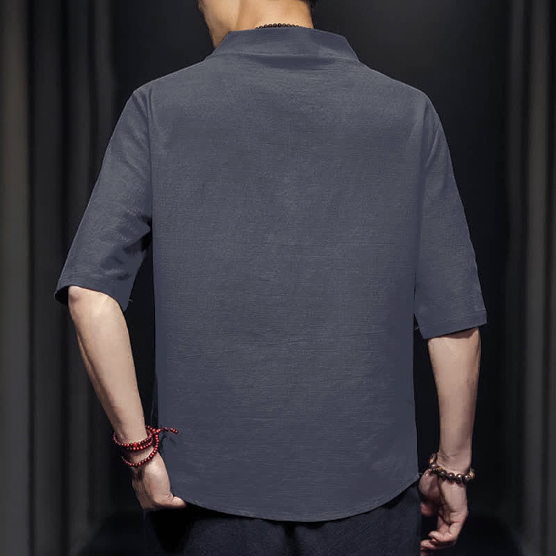 Buddha Stonesカジュアル サマー ハーフスリーブシャツ メンズ 半袖シャツ - image 18