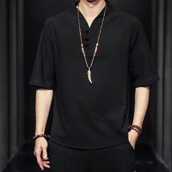 Buddha Stonesカジュアル サマー ハーフスリーブシャツ メンズ 半袖シャツ - image 13
