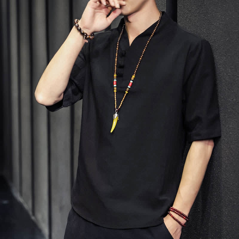 Buddha Stonesカジュアル サマー ハーフスリーブシャツ メンズ 半袖シャツ - image 15