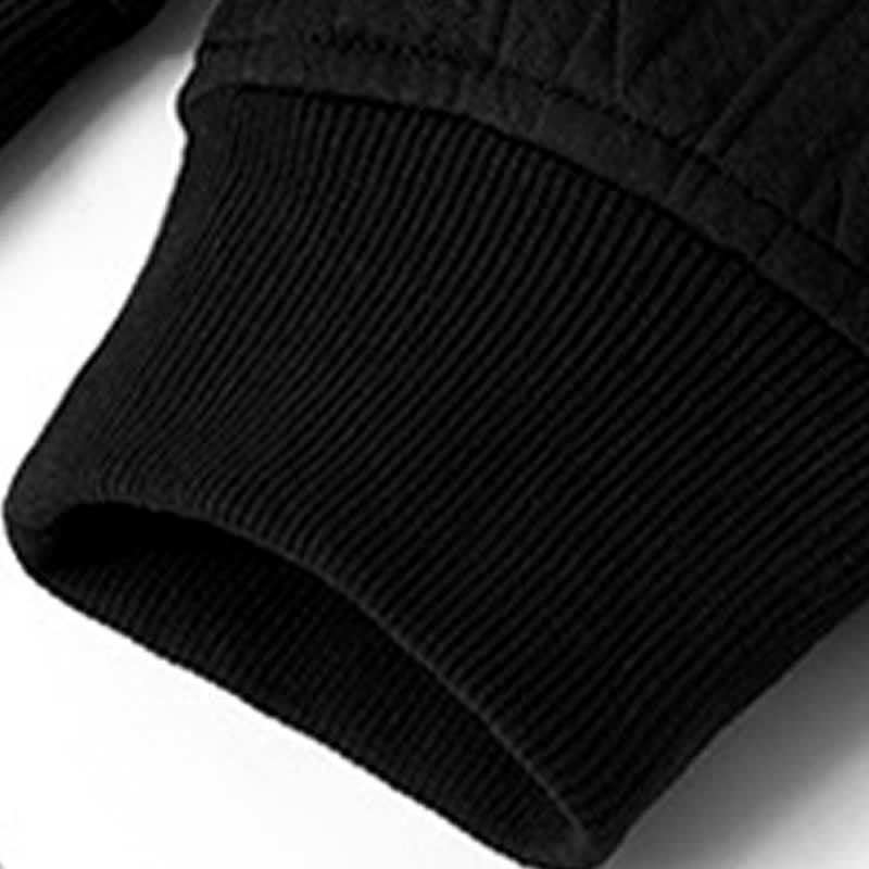 Buddha Stones秋冬用ボタン ツイストデザイン 長袖 メンズパーカー - image 12