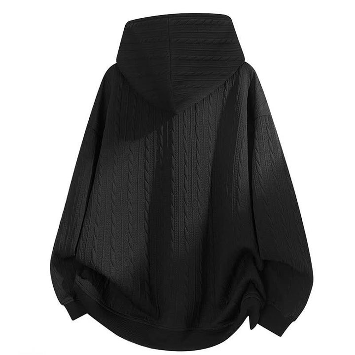Buddha Stones秋冬用ボタン ツイストデザイン 長袖 メンズパーカー - image 10
