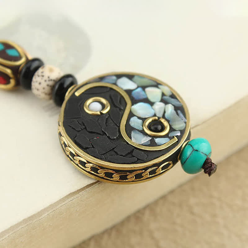 Buddha Stones ウェンジウッド陰陽ペンダント ハーモニーキーホルダー - image 4