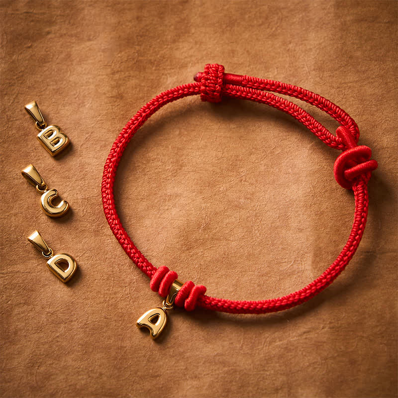 Buddha Stones チタン鋼製文字入り赤紐の信仰ブレスレット - image 26