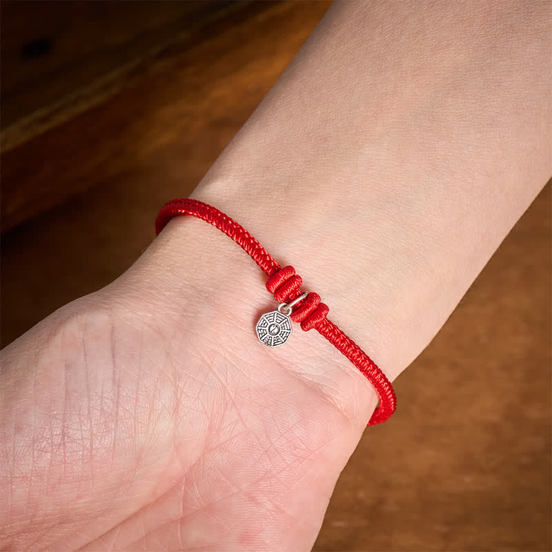 Buddha Stones 925スターリングシルバー製八卦赤紐コネクションブレスレット - image 10