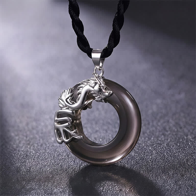 Buddha Stones 中国の十二支ピース平和のお守りチャーム幸運繁栄ペンダントネックレス - ドラゴン - image 0