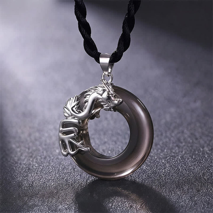 Buddha Stones 中国の十二支ピース平和のお守りチャーム幸運繁栄ペンダントネックレス - ドラゴン - image 0