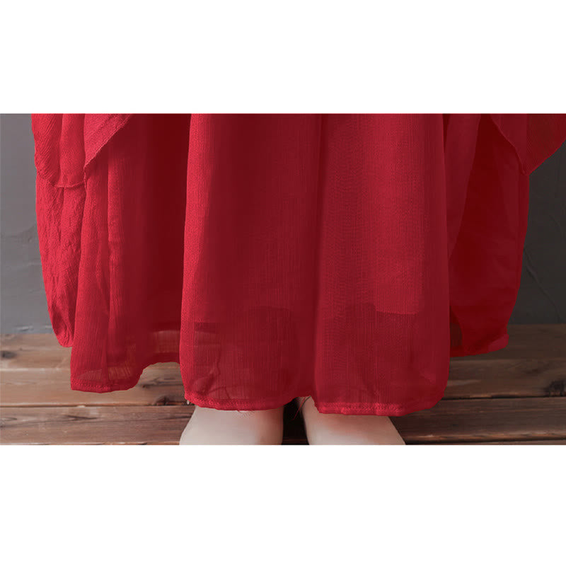 Buddha StonesVネック ミディ丈チュニックドレス ワイドレッグパンツ 瞑想 禅 練習 ダンスウェア - image 19