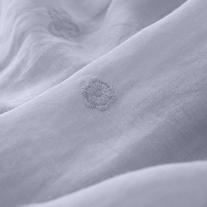 Buddha Stonesモチーフ刺繍入り透かし彫りデザイン Aライン ドローストリング ハイウエスト レディーススカート（ポケット付き） - image 4