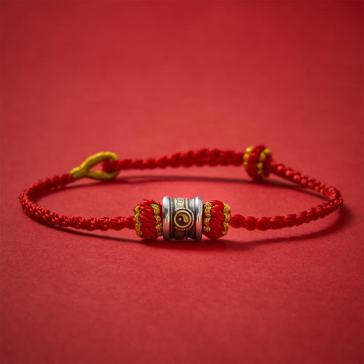Buddha Stones 銅製の陰陽赤紐ハーモニーブレスレット - image 17