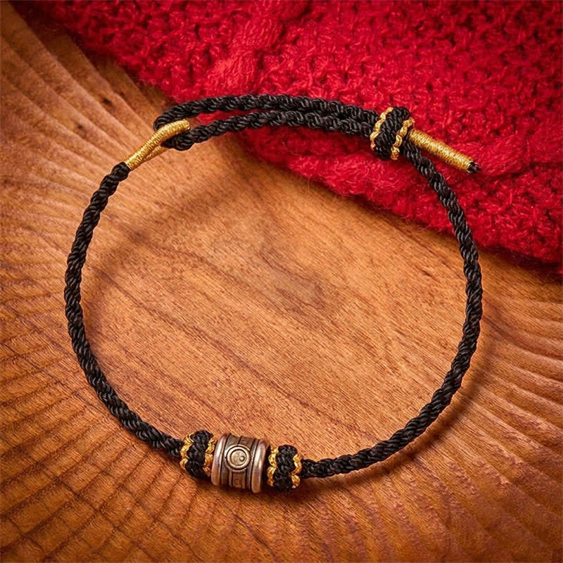 Buddha Stones 銅製の陰陽赤紐ハーモニーブレスレット - image 13