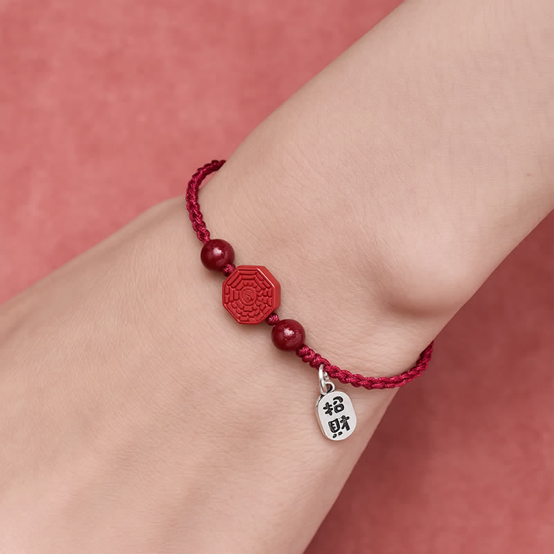 Buddha Stones 八卦赤紐ハーモニーブレスレット - image 4