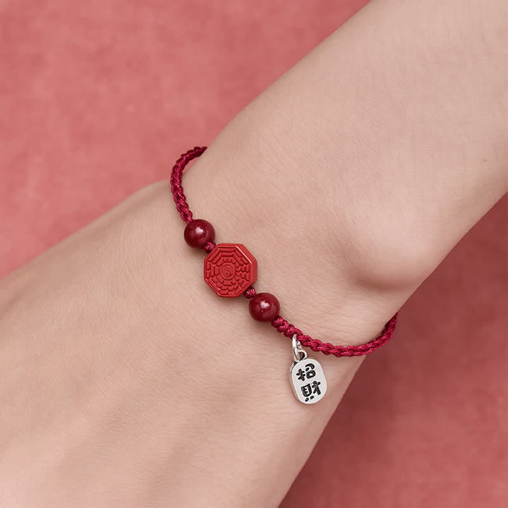 Buddha Stones 八卦赤紐ハーモニーブレスレット - image 4