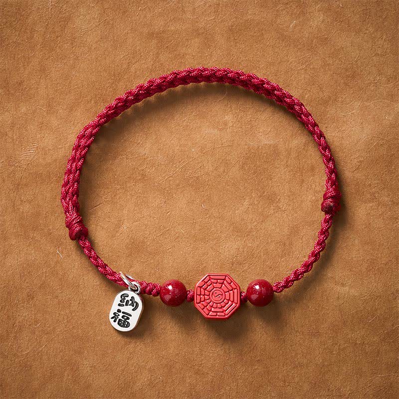 Buddha Stones 八卦赤紐ハーモニーブレスレット - image 1