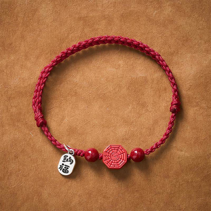 Buddha Stones 八卦赤紐ハーモニーブレスレット - image 1