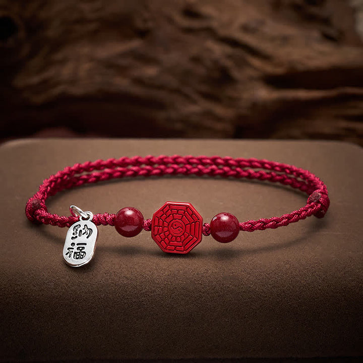 Buddha Stones 八卦赤紐ハーモニーブレスレット - 5.9～6.7インチ（15～17cm） - image 0
