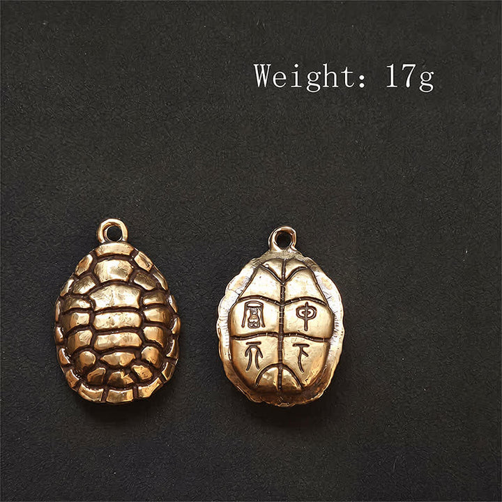 Buddha Stones 真鍮製亀貔貅五帝銭護符キーホルダー - image 20
