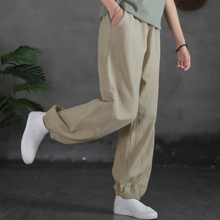 Buddha Stones無地 ラミーリネンコットン レディースパンツ ポケット付き - image 13
