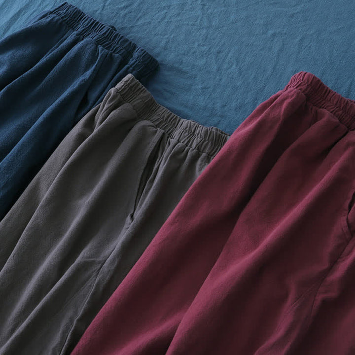 Buddha Stones無地 ラミーリネンコットン レディースパンツ ポケット付き - image 66