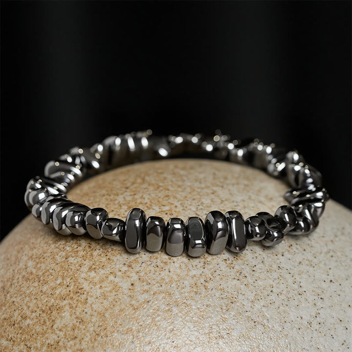 Buddha Stones ヘマタイトの強力なビーズブレスレット3個セット - image 8