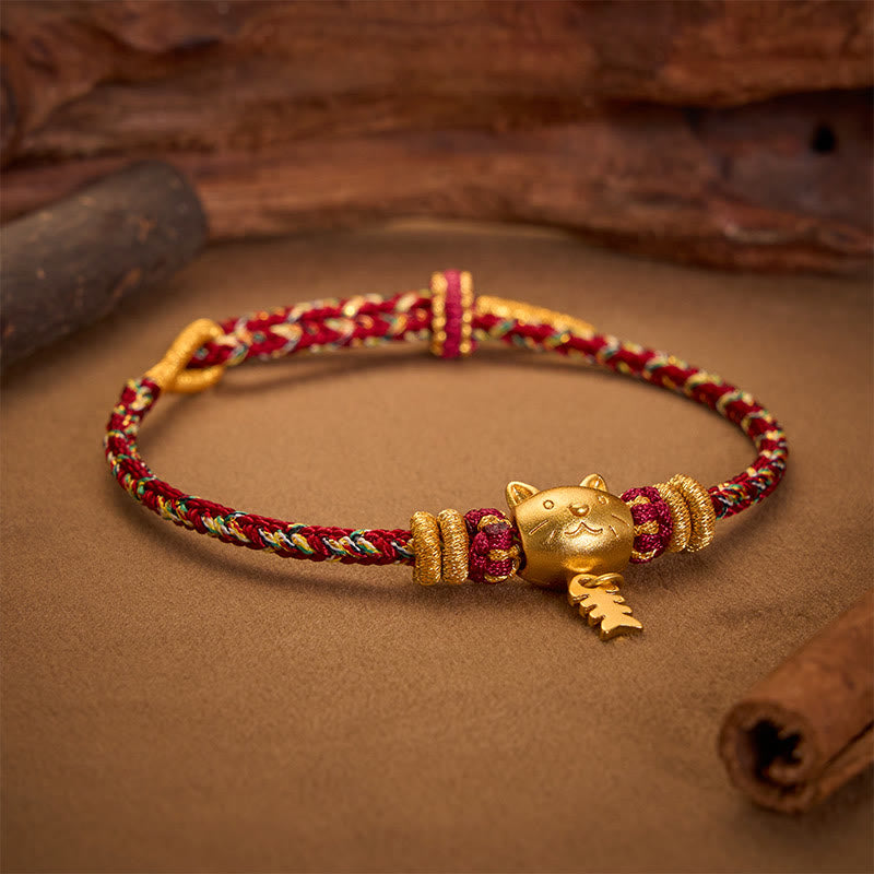 Buddha Stones 銅製のナマズモチーフのマルチカラーストリングバランスブレスレット - image 2