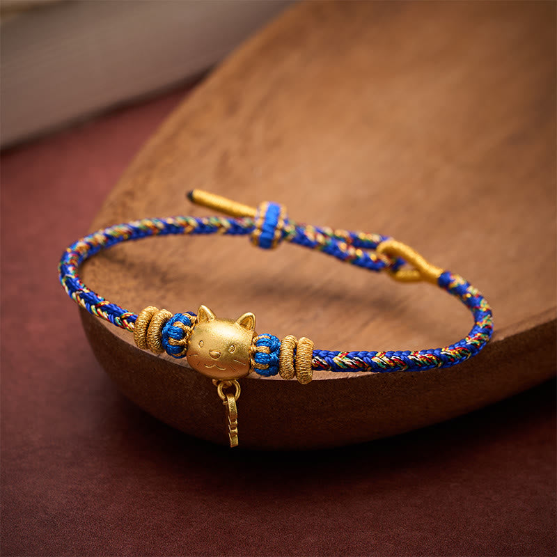 Buddha Stones 銅製のナマズモチーフのマルチカラーストリングバランスブレスレット - image 13
