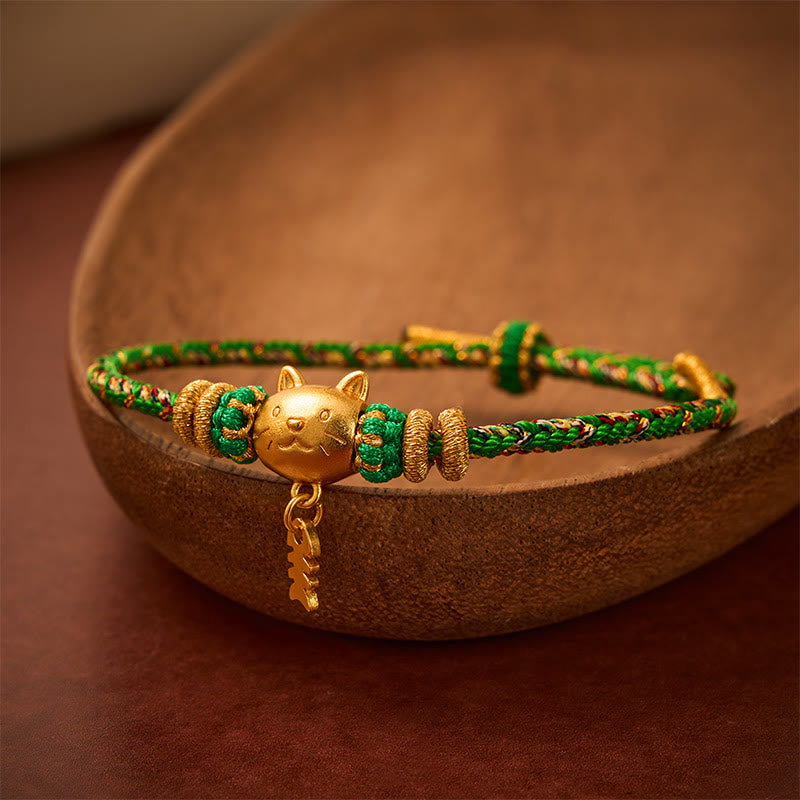 Buddha Stones 銅製のナマズモチーフのマルチカラーストリングバランスブレスレット - image 17