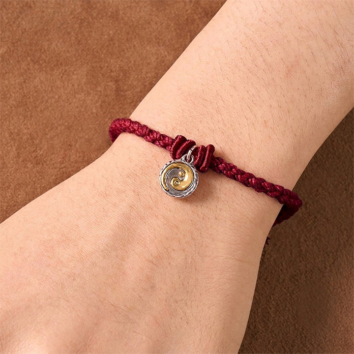 Buddha Stones 銅製の陰陽の赤紐のバランスブレスレット - image 11
