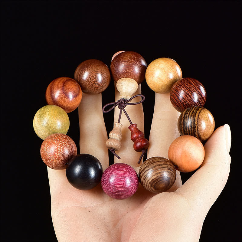 Buddha Stones108 ビーズ ウェンジウッドマーラー数珠祝福 瞑想ブレスレット - 20mmブレスレット - image 8