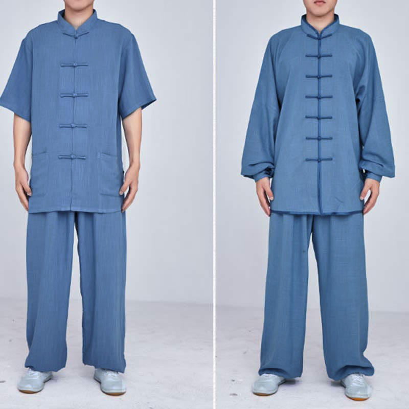Buddha Stones瞑想禅祈りスピリチュアル太極拳気功練習ユニセックス刺繍服セット - image 29