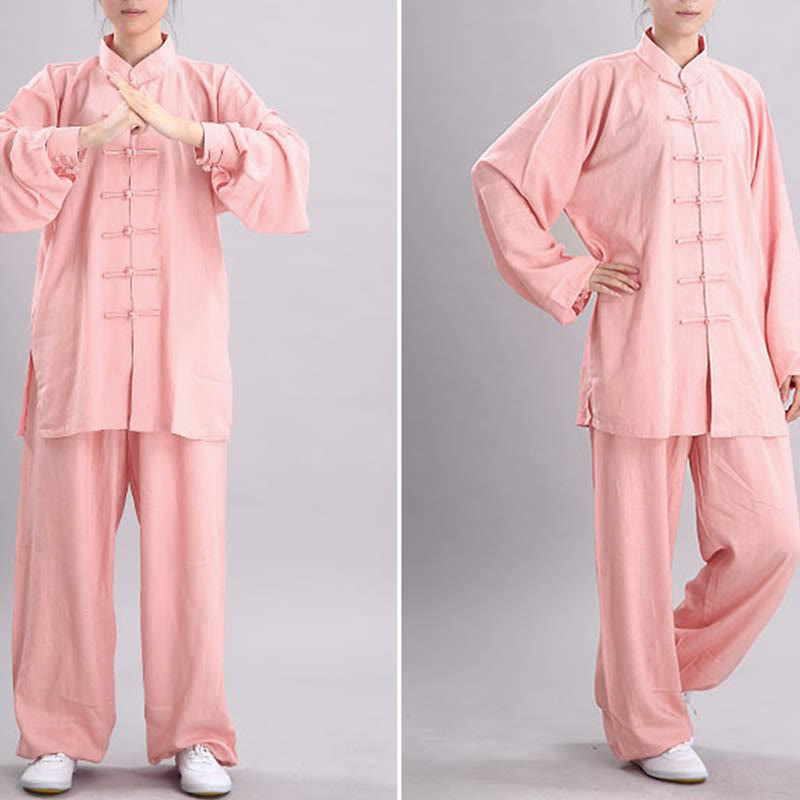 Buddha Stones瞑想禅祈りスピリチュアル太極拳気功練習ユニセックス刺繍服セット - image 6