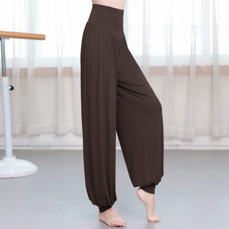 Buddha Stones柄の無地ルーズフィットモーダルヨガダンスハーレムパンツ - シエナ - US12、 UK/AU16、 EU44 (3XL) - image 19