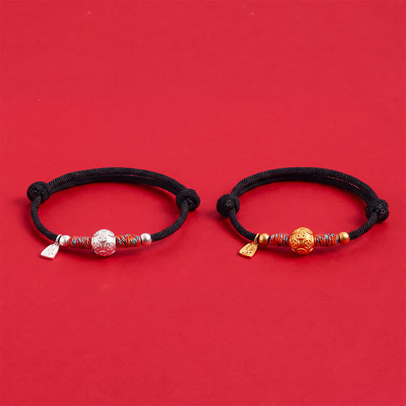 Buddha Stones 999スターリングシルバー製、赤い赤紐で結ばれた保護機能付き手織りブレスレット - image 22
