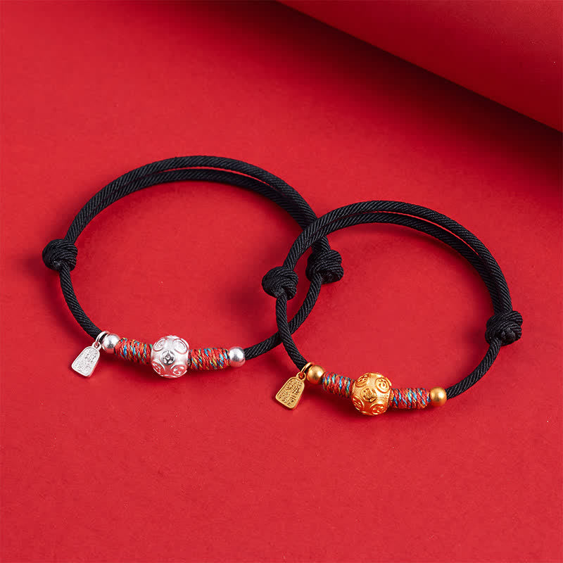 Buddha Stones 999スターリングシルバー製、赤い赤紐で結ばれた保護機能付き手織りブレスレット - image 23