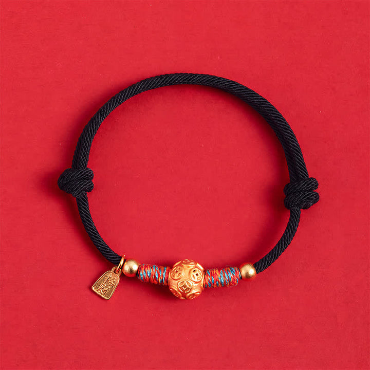 Buddha Stones 999スターリングシルバー製、赤い赤紐で結ばれた保護機能付き手織りブレスレット - image 17