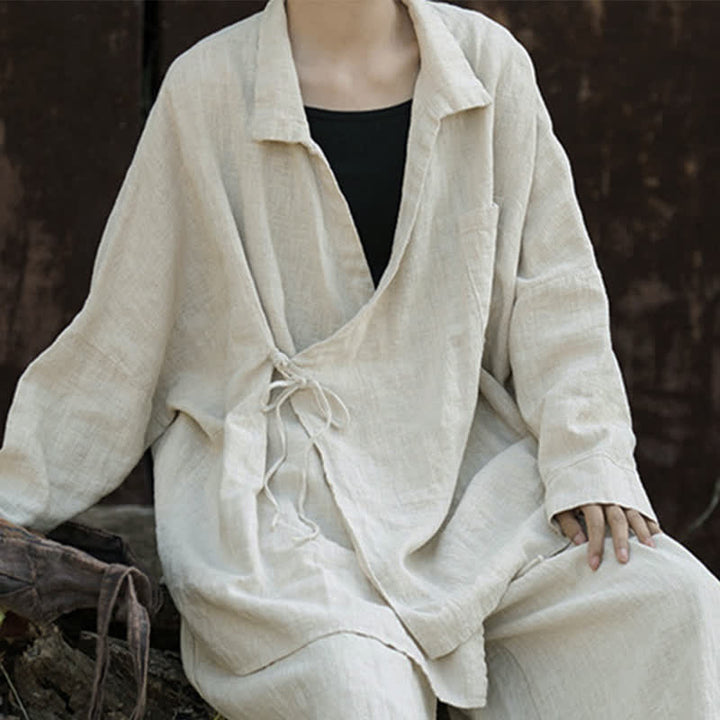 Buddha Stones瞑想ラミーコットン衣類 - image 4