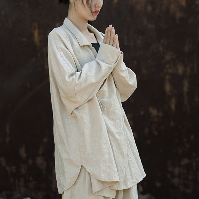 Buddha Stones瞑想ラミーコットン衣類 - リネン - US4-12、 UK/AU8-16、 EU36-44 (F) - image 0