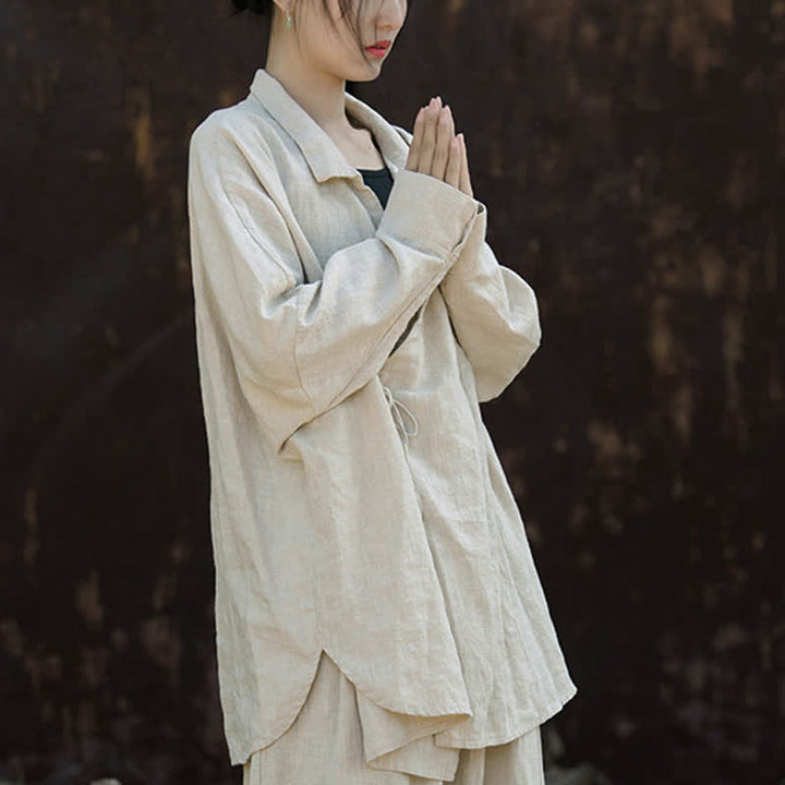 Buddha Stones瞑想ラミーコットン衣類 - リネン - US4-12、 UK/AU8-16、 EU36-44 (F) - image 0