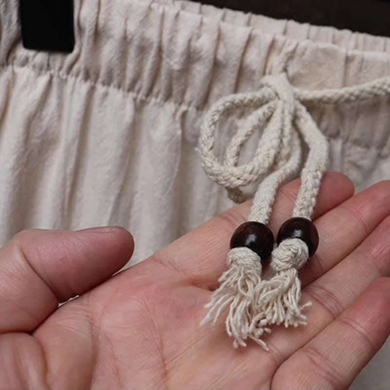 Buddha Stones 春夏向け唐風マンダリンカラーシャツパンツ2点セット　刺繍入り無地コットンメンズ瞑想服（ポケット付き） - image 16